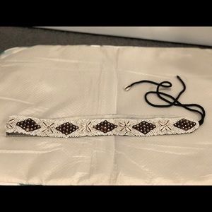 Gorgeous beaded wrap belt from the Caribbean!